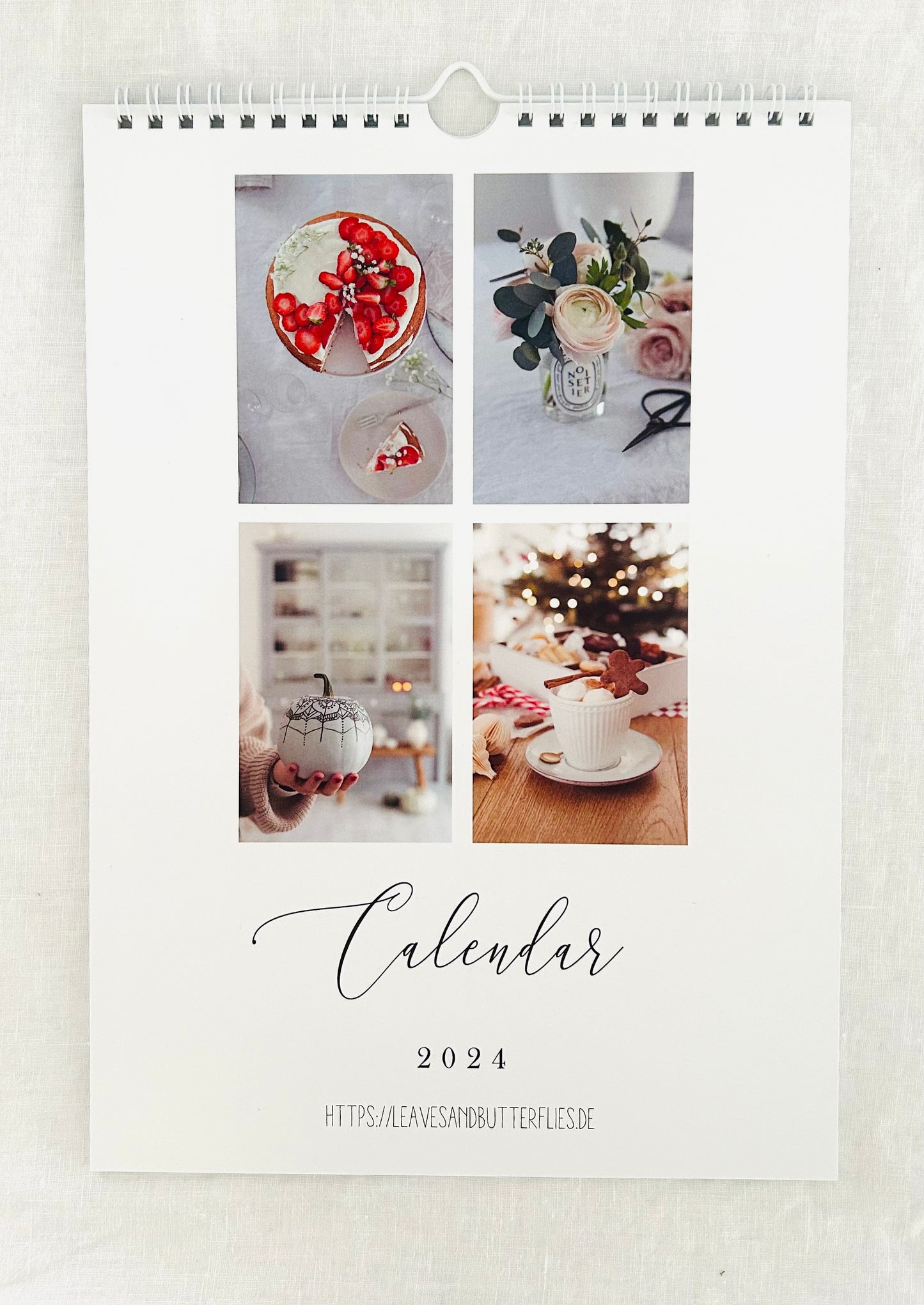 Handmade Jahreskalender 2024 (DIN A4 hoch)