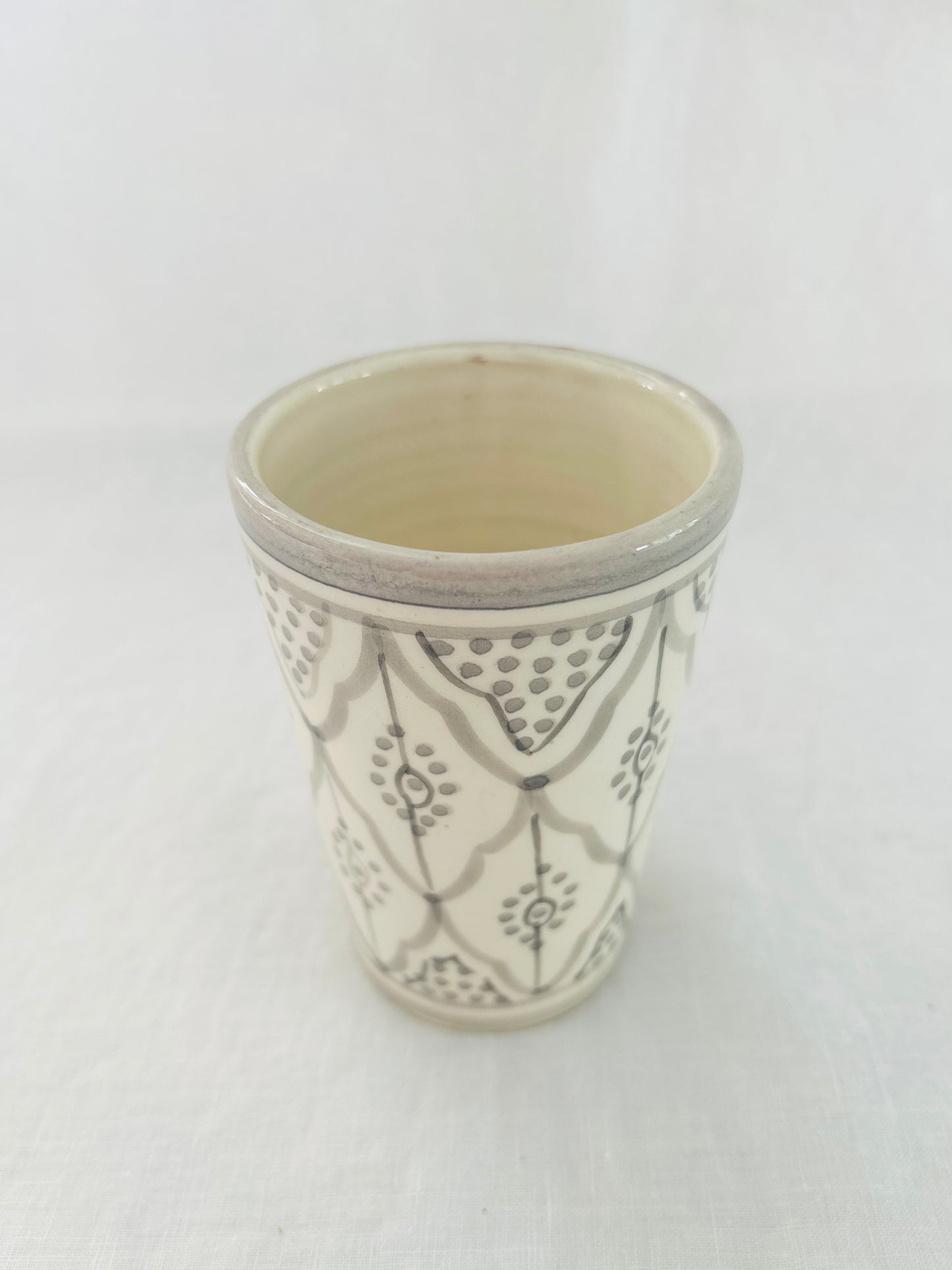Becher MARRAKESCH grau L 12cm
