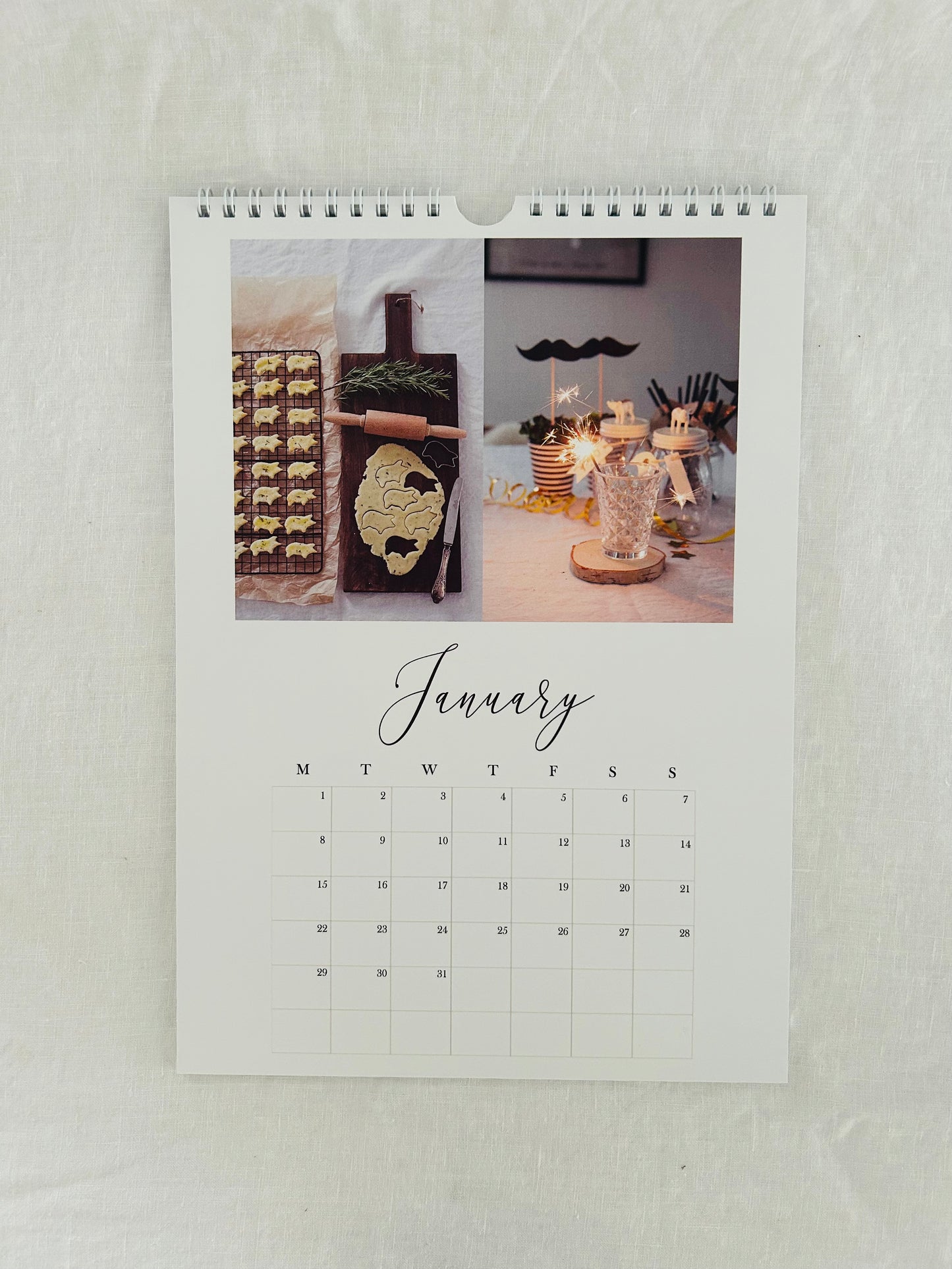 Handmade Jahreskalender 2024 (DIN A4 hoch)