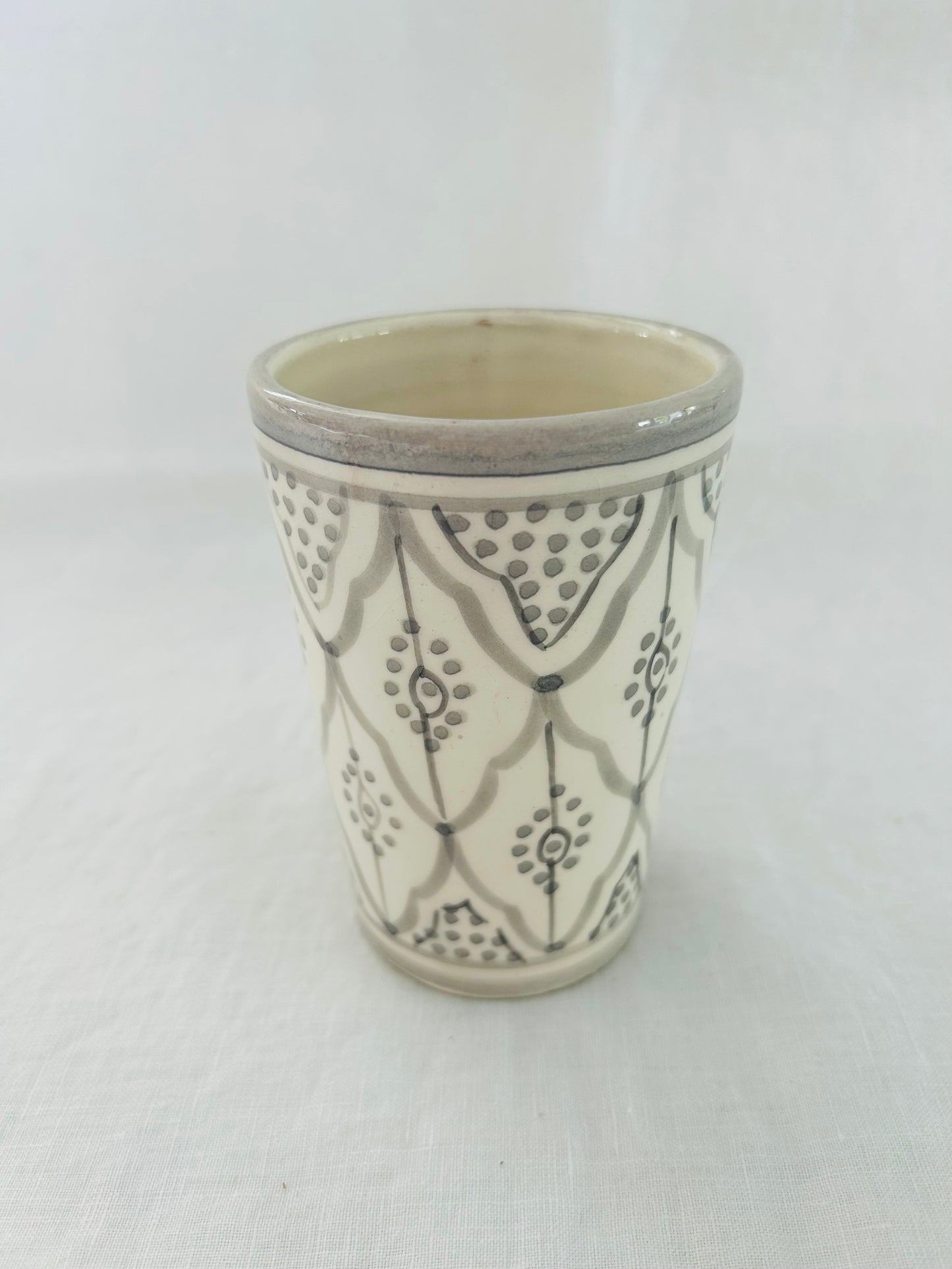 Becher MARRAKESCH grau L 12cm